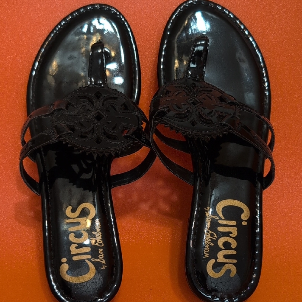 Circus by Sam Edelman Glossy Black Sandals